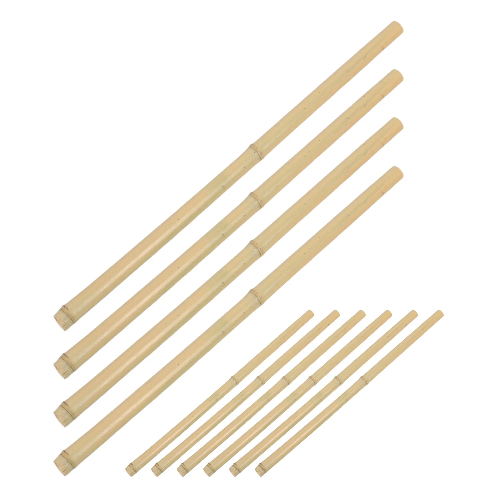 10Pcs Bamboo Stakes Decorative Plant Poles 20 Inch Garden Fencing Climbing Plant Support Potted Outdoor Indoor Gardening