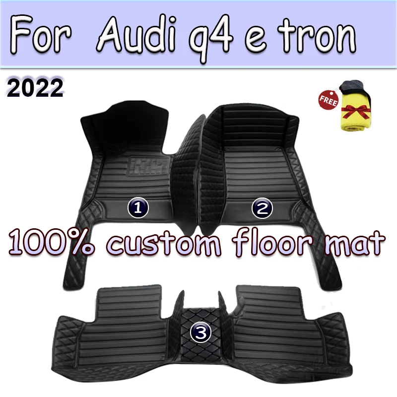 

Car Floor Mats For Audi q4 e tron 2022 DropShipping Center Auto Interior Accessories Leather Carpets Rugs Foot Pads