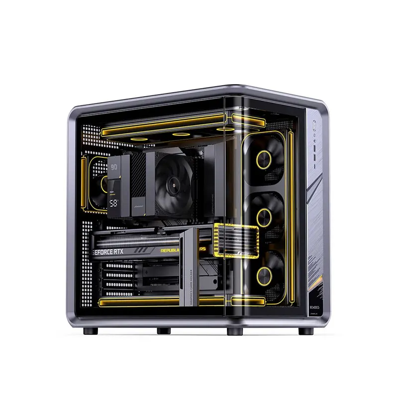 BO400CG Aluminium Alloy High Quality PC Gaming Chassis with Front USB Port Case