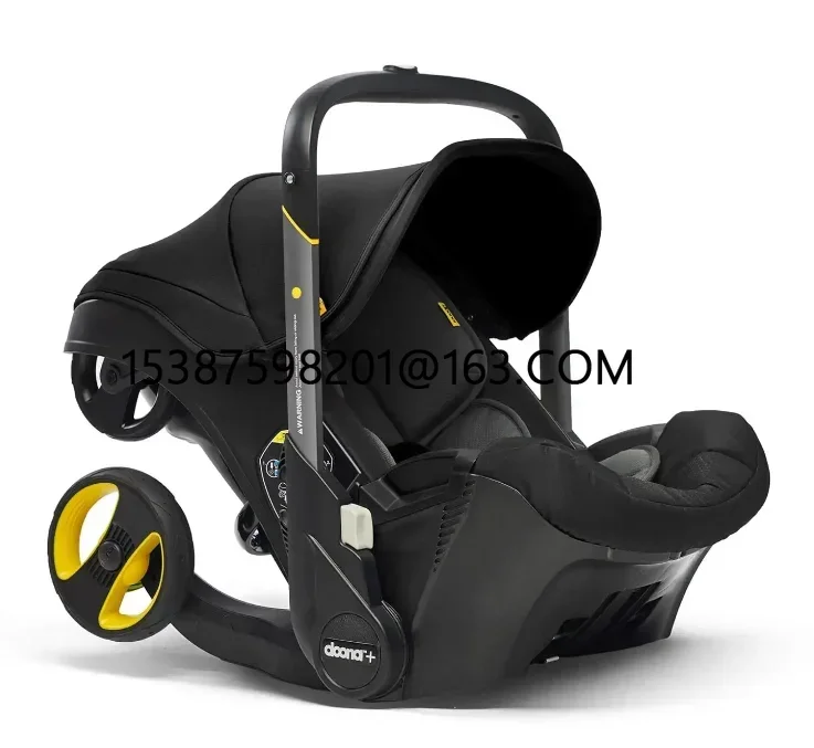 Original Doonas Infant Car Seat & Latch Base - Rear Facing, Car Seat to Stroller in Seconds - US Version, Nitro Black