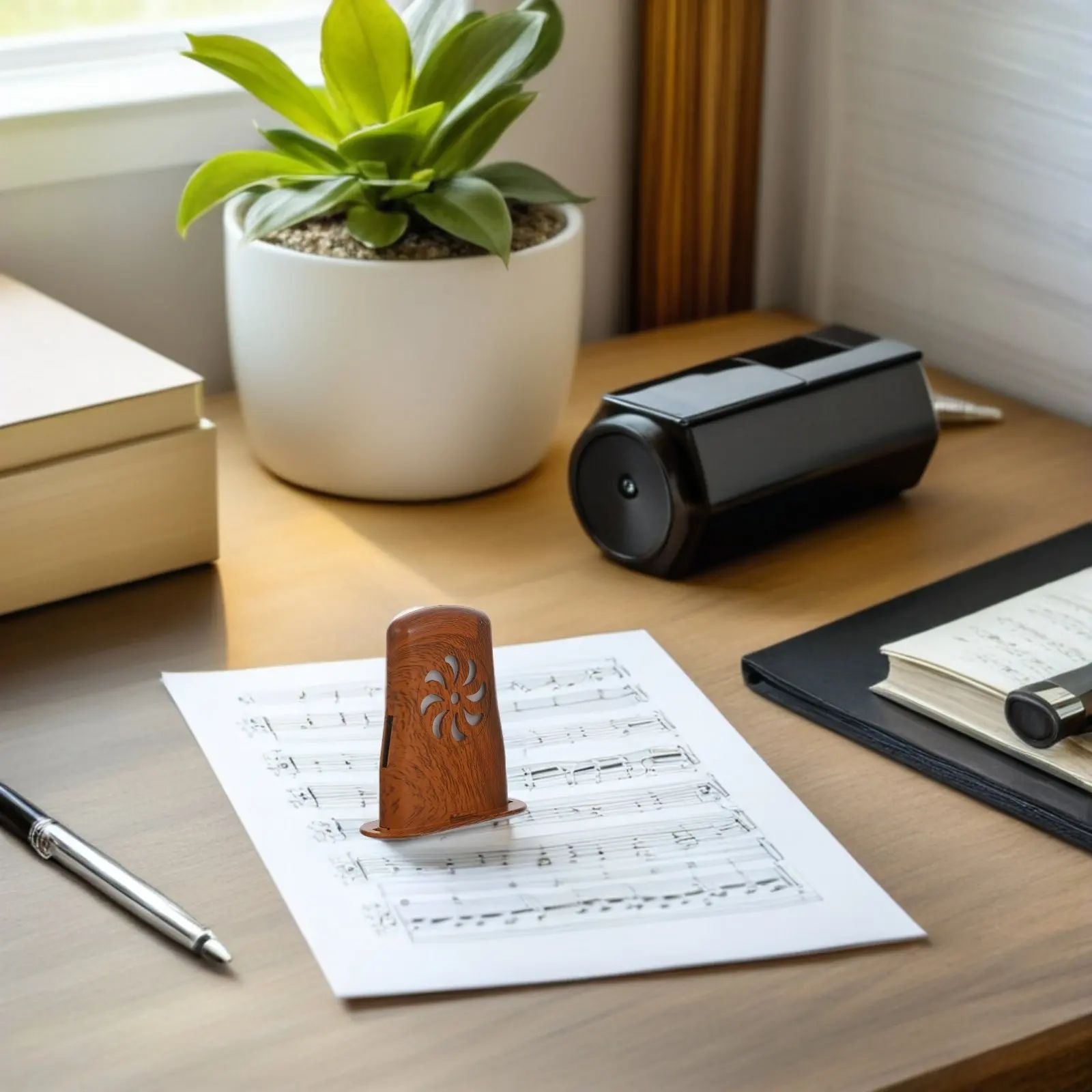 2Pcs Guitar Soundhole Humidifier Elegant Wood Grain Finish Smart Auto Humidity Adjustment Portable Compact for Acoustic Guitar