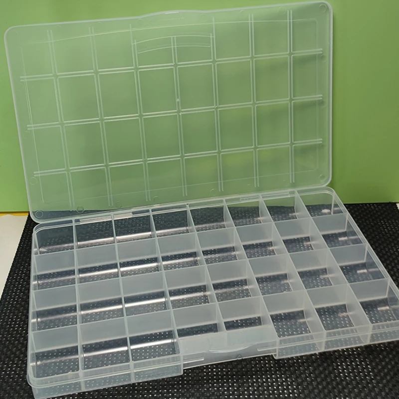 8Styles Transparent Plastic Storage Jewelry Box Plastic Compartment Adjustable Container Storage Boxes Beads Ring Organizer Case