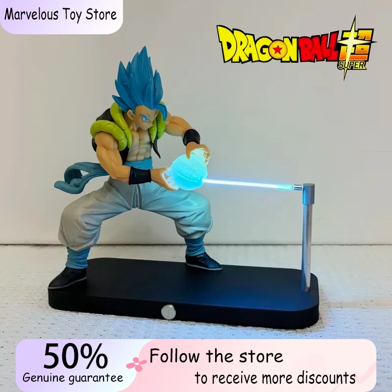 

New 16cm Dragon Ball Super Four Beijita Buloli Wujita Shock Wave Night Light Maglev Action Figure Magnetic Absorption Light Gift