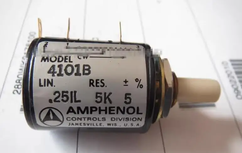 

4101B 25IL 5K AMPHENOL импортный антикварный американский многооборотный потенциометр с 10 оборотами и 20 круглыми ручками
