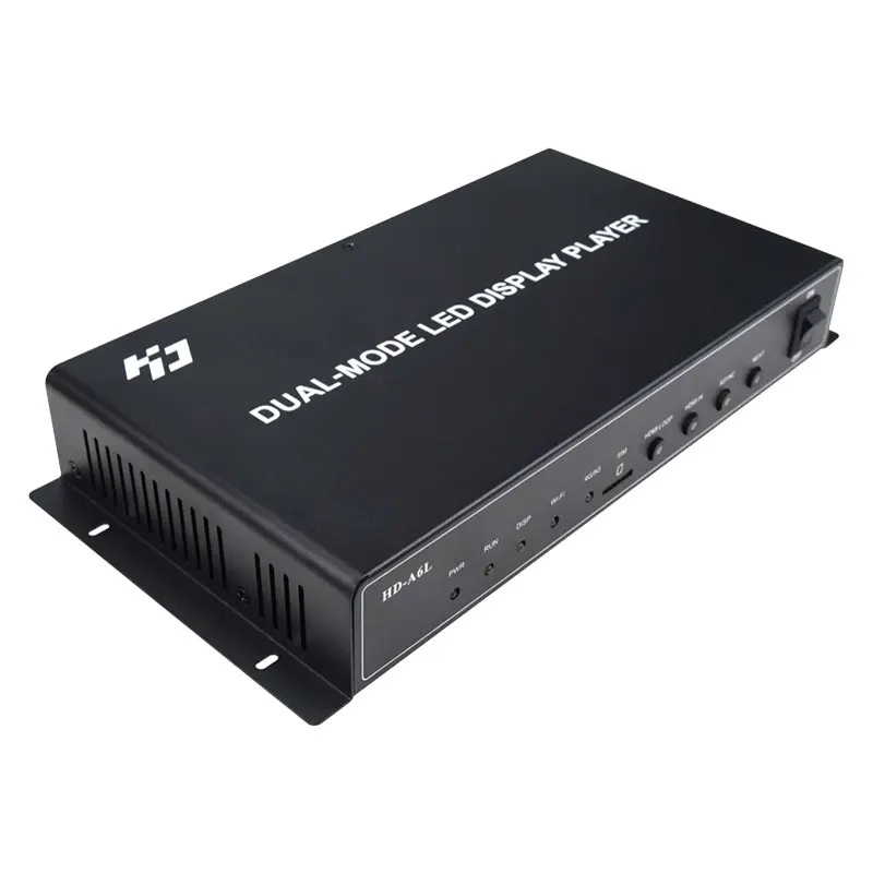 Huidu A6L Dual Mode Multimedia Player With RJ45 Ethernet Outputs Support Synchronized Playback HDCP Signal for LED Display