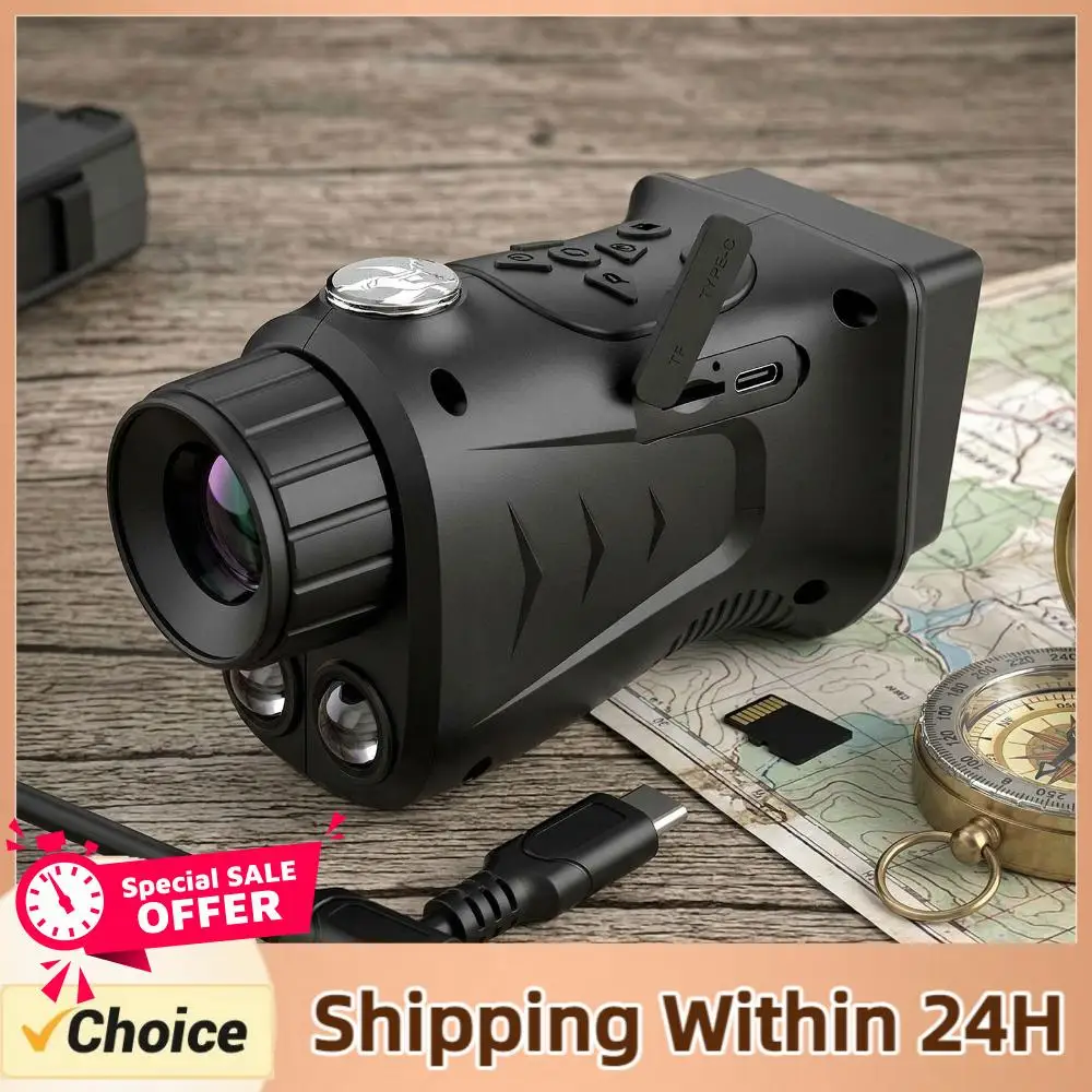 

4k Rechargeable Night Vision monocular 18x Digital Full Dark 900m Infrared Night Vision Telescope Goggles 2.8” Large Screen