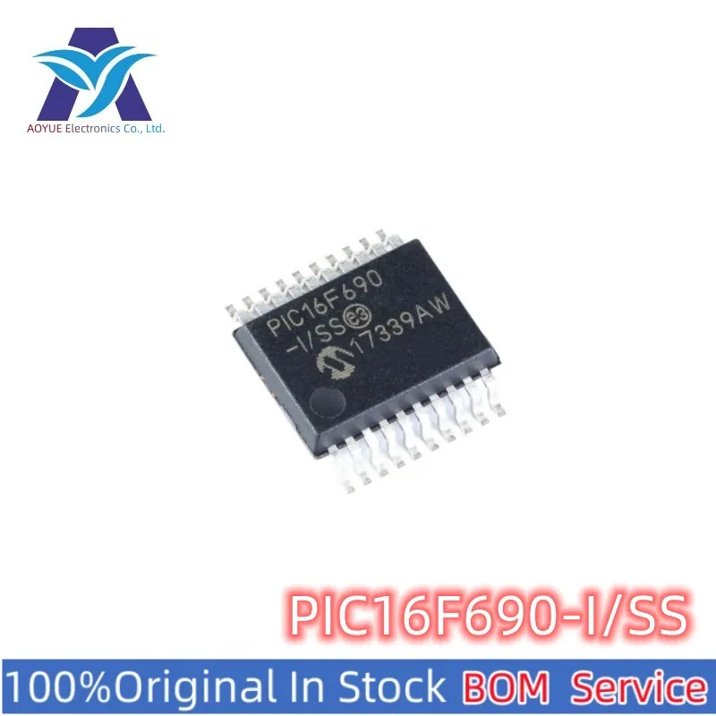 New Original Stock IC Electronic Components PIC16F690-I/SS PIC16F690 PIC16F Series Microcontroller IC MCU One Stop BOM Service