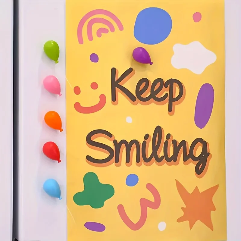 6Pcs Random Color Macaron Fridge Magnets Cute Creative Magnetic Stickers for Whiteboard Note Decor view 5