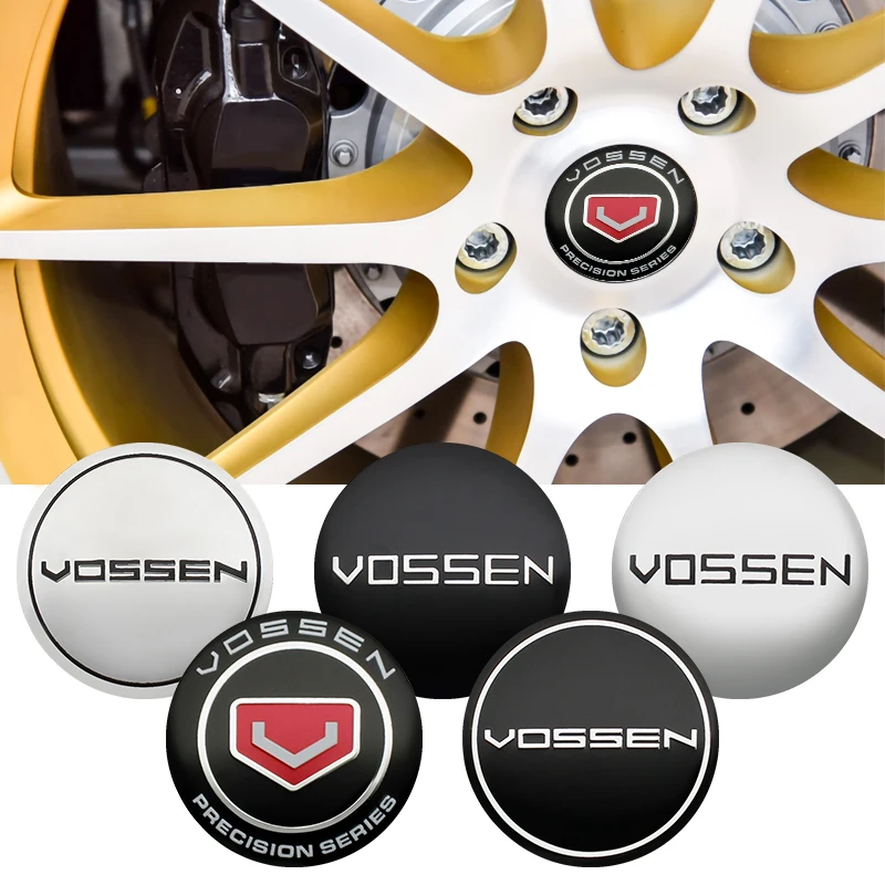 

4Pcs 56mm VOSSEN Emblem Car Styling Wheel Center Cover Stickers Hub Cap Decal Proof Badge Covers Sticker decoration Accessories