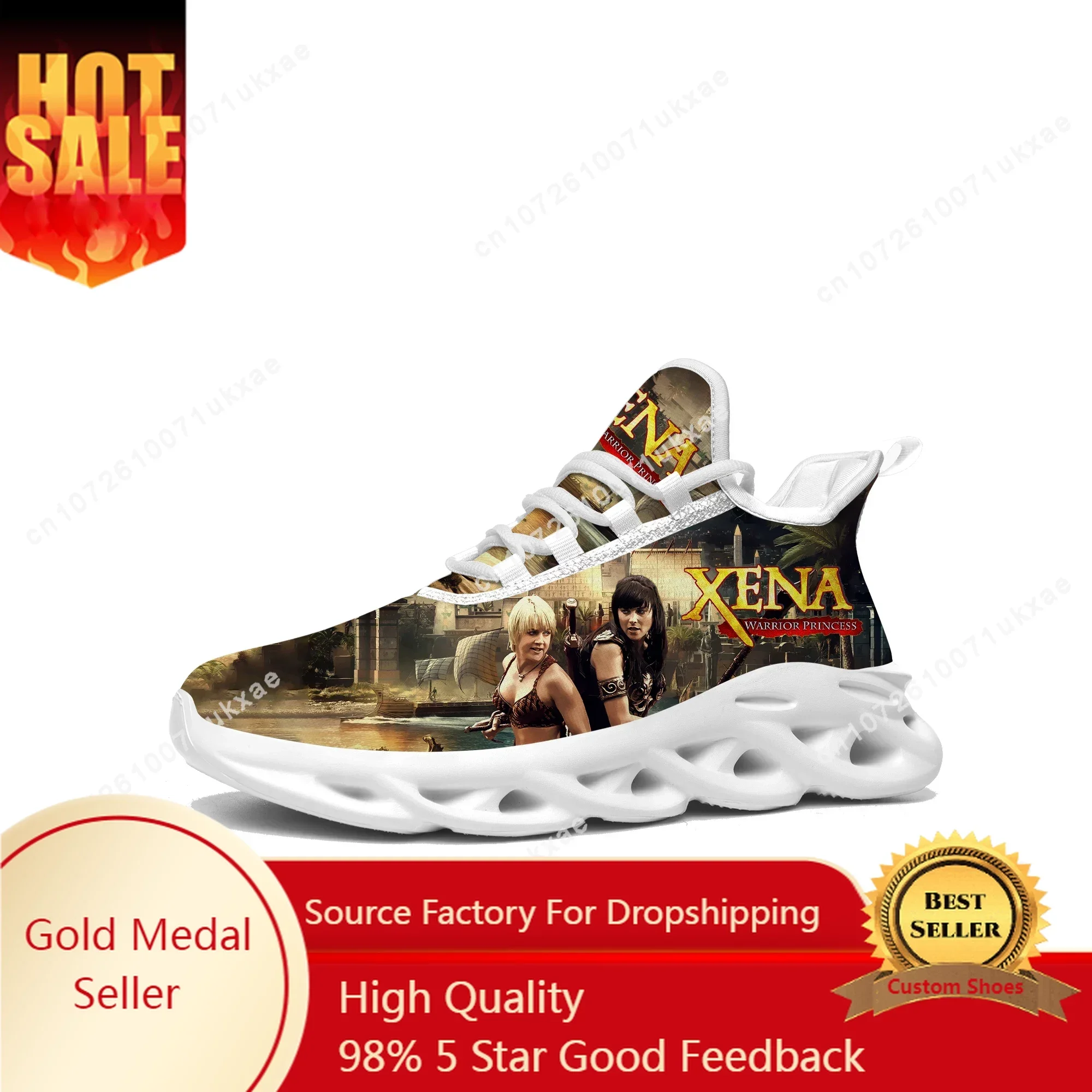 

Xena Warrior Princess Flats Sneakers Mens Womens Sports Shoes High Quality Gabrielle Sneaker Lace Up Mesh Footwear custom Shoe