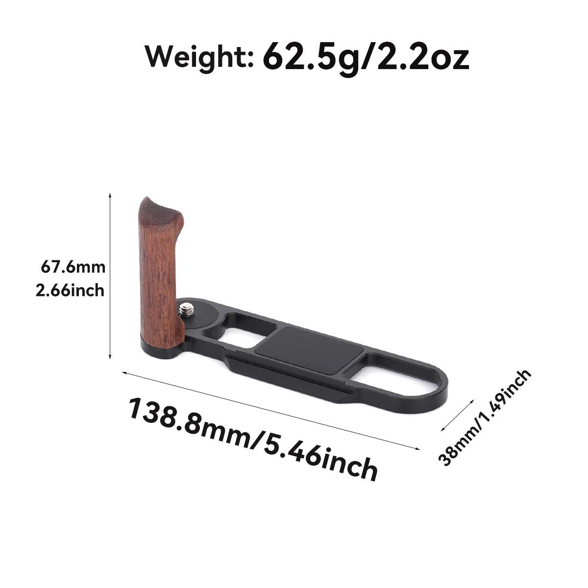 FITTEST Camera Hand Grip L Plate Bracket For Leica M7 Solid Rosewood Walnut Handhold CNC Aluminum Base Arca Quick
