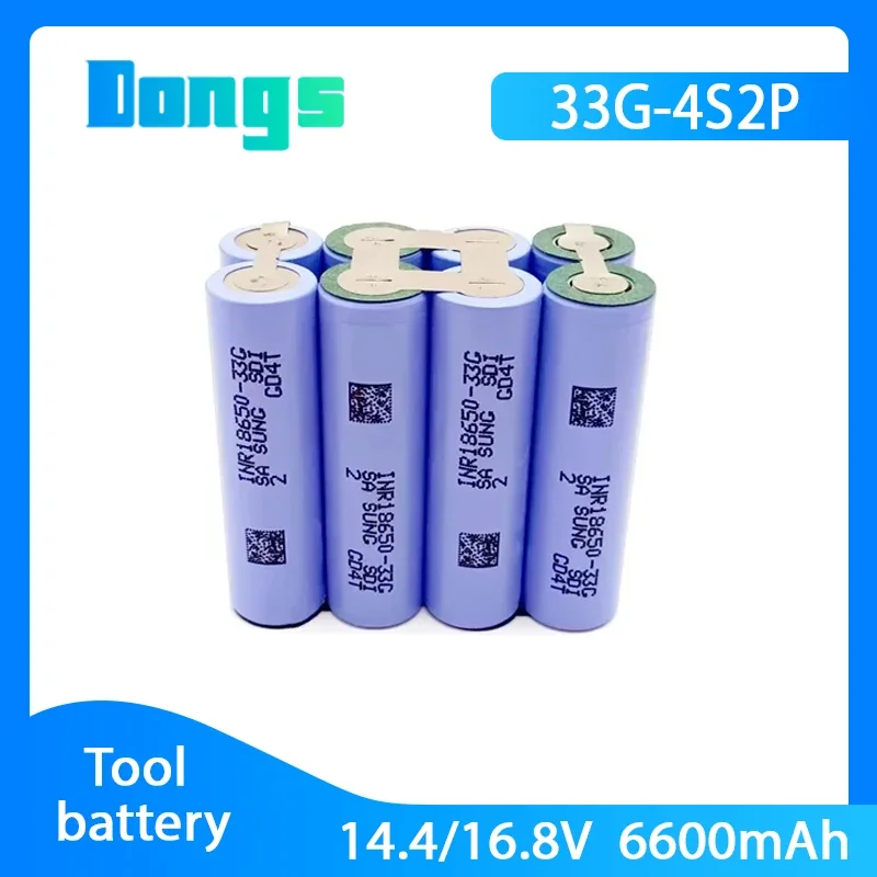 1S3P 2S1P 2S2P 4S1P 4S2P 5S1P 5S2P 6S1P 3.7~18V 18650 33G 3500mAh Rechargeable   Screwdriver Battery Maintenance or Assembly