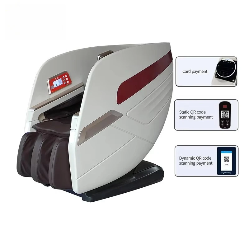 2025 Luxury Vending Massage Chair Zero Gravity Full Body Bill Acceptor Paper Money Box Coin Operated 4D Payment System