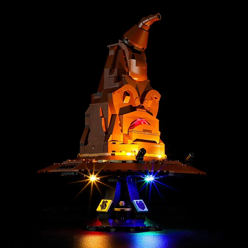 مجموعة إضاءة LED DIY لـ LEGO 76429 قبعة فرز ناطقة هدية بناء الطوب (إضاءة LED فقط، بدون نموذج كتل)