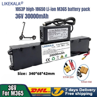 10S3P 36V 30000mAh 42V Electric Scooter Battery Pack 18650 Lithium M365 Electric Scooter  Battery Scooter Built-in BMS +charger
