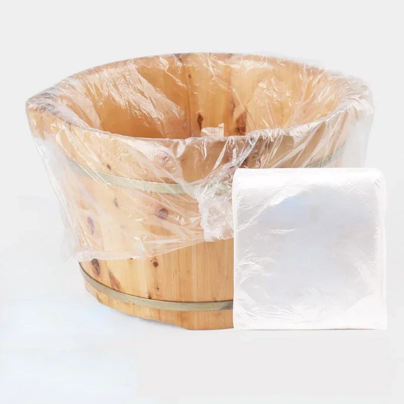 80 Uds 55*65cm revestimientos desechables para bañera de pies bolsas de lavabo para pies pedicura Spa cuidado de la piel desintoxicación de pies SPA calor