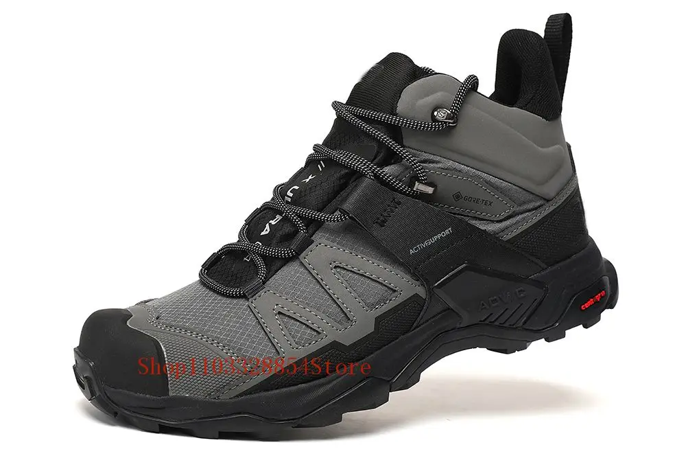 X ULTRA 4 GTX mid-cut hiking shoes, wear-resistant outdoor hiking shoes for men/women