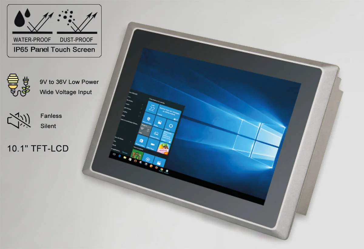 HYSTOU-Panel Industrial integrado, PC de 21,5 pulgadas, Intel Core DDR3 Onboard4G GPIO 1280x800 IP65, tableta con pantalla táctil, Windows 10