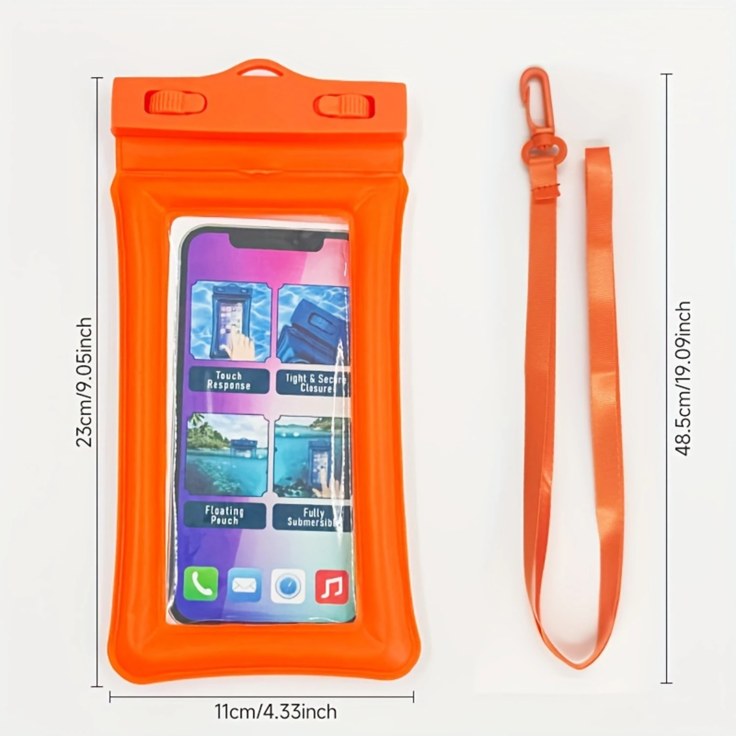 Floating Waterproof Phone Pouch, Underwater Dry Bag Case Compatible With  15 14 13 12 11 Pro Max XS XR X,  S23 S22 S21 Ultra Fit