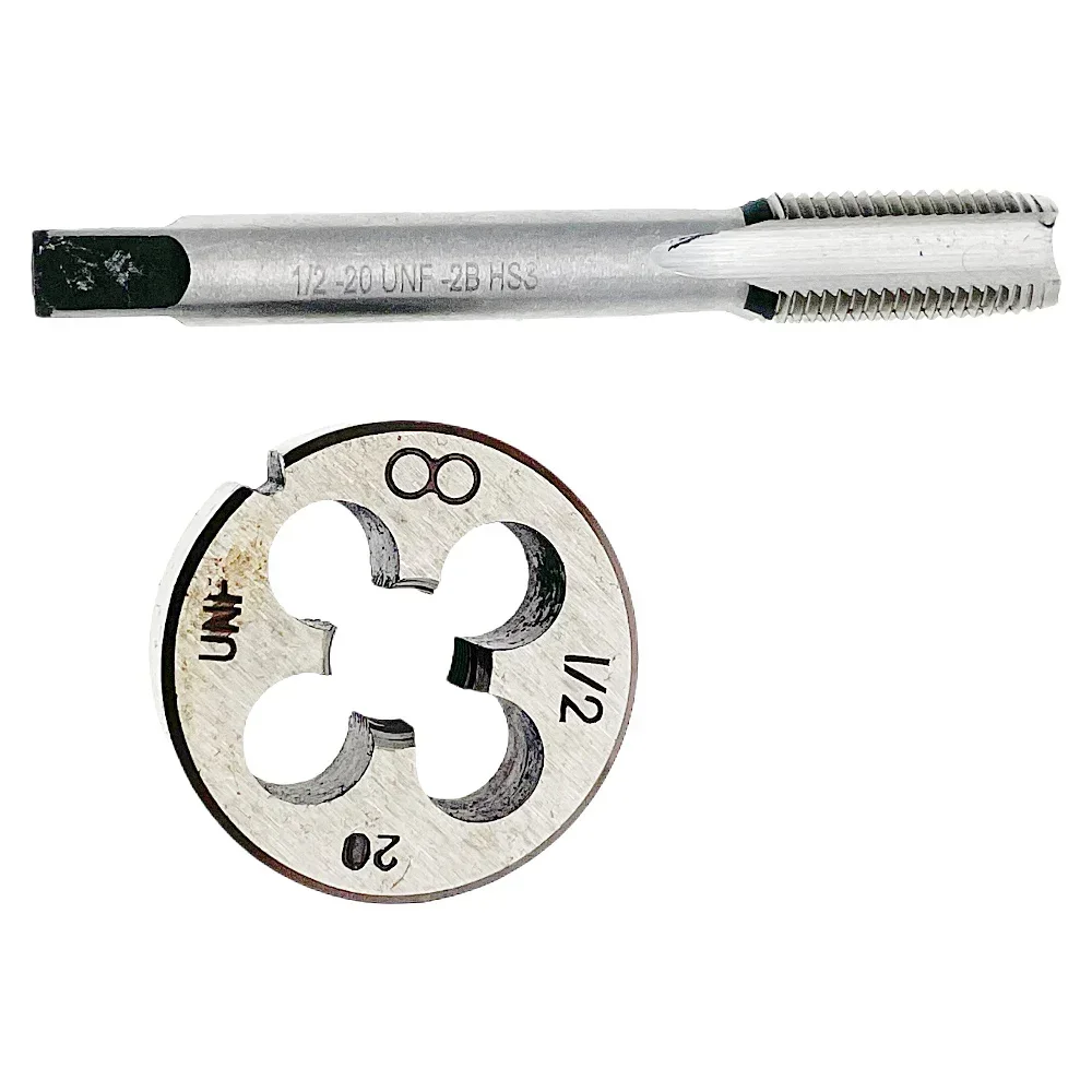 1/2-20 Tap and Die Set RH 1/2x20 Tap & Die Set Right Hand 1/2 - 20 Threading Tool 1/2 x 20 Tap Die Set High Speed Steel