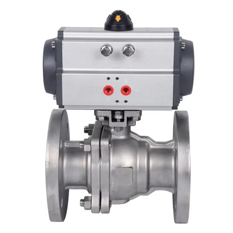

Dn25 or 6 Inch Stainless Steel Flanged 2pc Ball Valve with Pneumatic Actuator