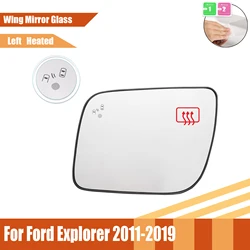Left /Right Driver Side Mirror Glass Fit For Ford Explorer 2011 - 2019 With blind spot Heated function Waterproof Large Vision