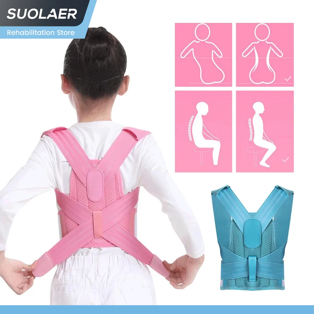 Adjustable Children Posture Corrector Back Support Belt Kid Orthopedic Corset for Child Spine Back Lumbar Shoulder Braces Health