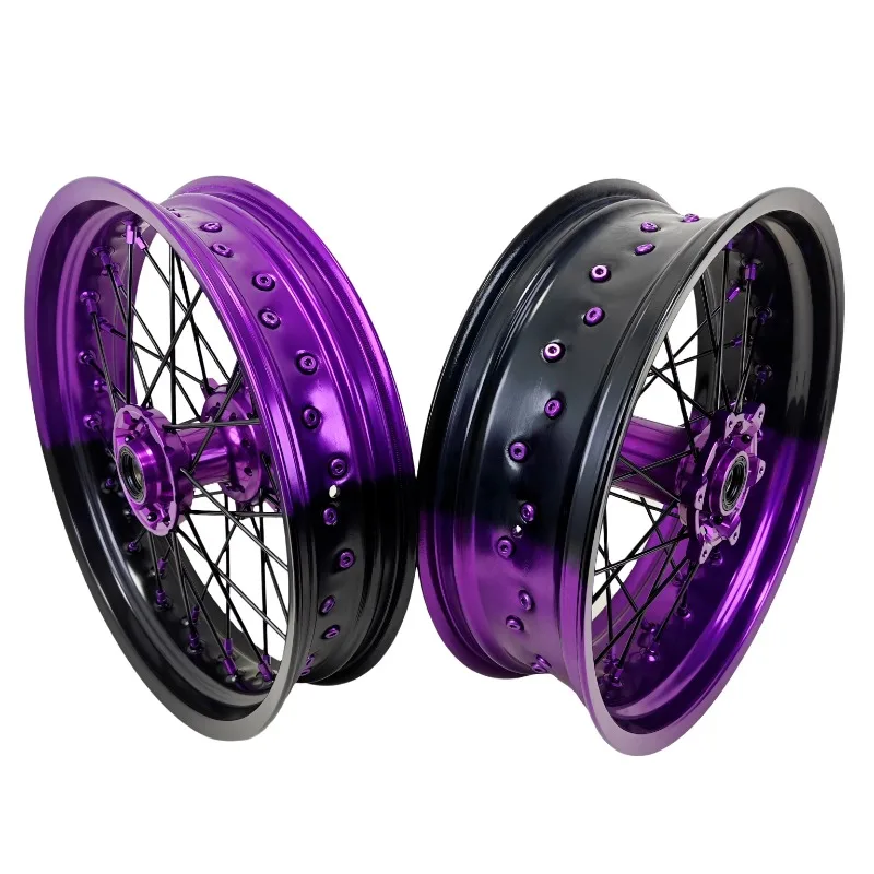 

Supermoto Wheels 17 Rims Fit for KTM 17 Inch Customized Accept Color Wheels Rims and Hubs EXC SXF