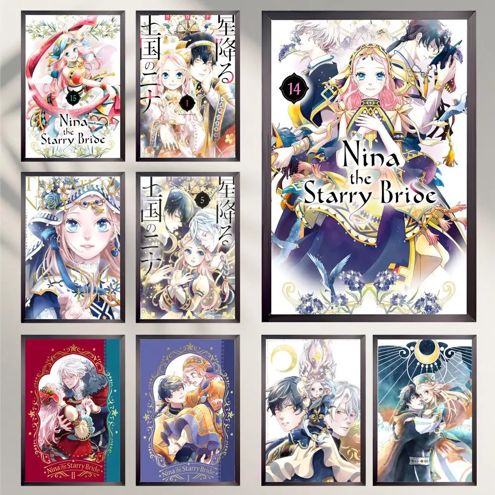 Romantik animeNina the Starry Bride Poster HD Vielseitige wasserdichte Wanddekoration Selbstklebend Perfekt für jeden Raum und ideales Geschenk