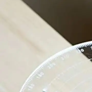 Transparent Circular Ruler for Center Finding in Woodworking Crafting and DIY Projects with 5mm Spaced Markings