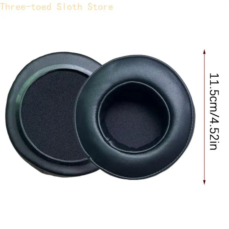 Ohrpolster 1 Paar für VH310 getragene Over-Ear-Headsets, runde gepolsterte Ersatz-Ohrpolster mit Stoff-Innenplatten, E74A – Detail 4