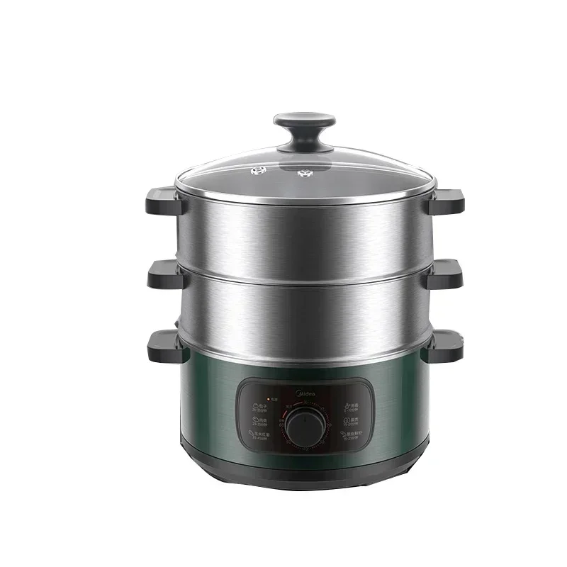 1500W Electric Food Steamer Small Three-layer Automatic Multi-steamer Large-capacity Steamed Bun steamed vegetable artifact