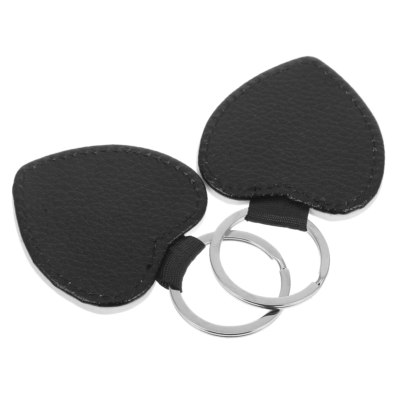 

2pcs Sublimation Keychains Pu Blank Diy Heart Keychain Ornaments For Couples Friends Family Craft Supplies Bag Charm