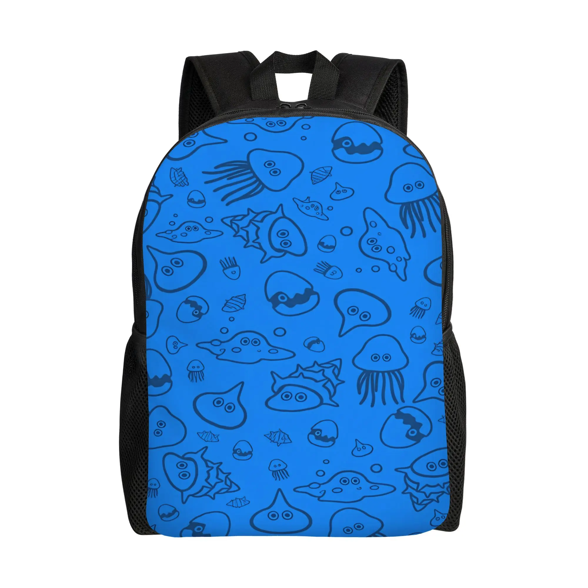 Dragon Quest Slime  Backpack  Teen Polyester Trekking Backpacks Pattern Kawaii School Bags Rucksack