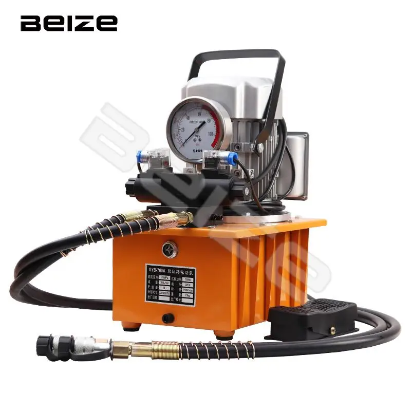 

750W Hydraulic Electric Pump ZCB-700AB/GYB-700A High Pressure Double Action Electric Hydraulic Pump with Electron Magnetic Valve