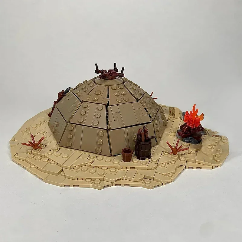 شعبية ستار فيلم نموذج Moc قوالب بناء رايدر قرية مخيم التكنولوجيا وحدات كتل هدية عيد الميلاد اللعب لتقوم بها بنفسك مجموعات الجمعية