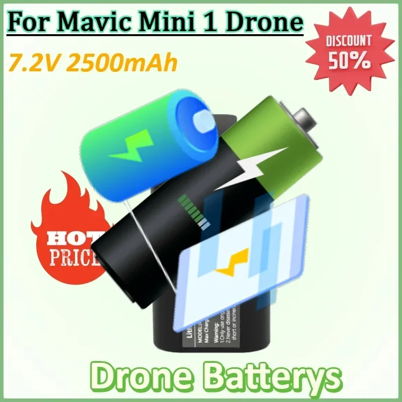 

7.2V 2500mAh Intelligent Flight Battery for Mavic Mini 1 Drone Flight Time 30 Minutes Accessories Rechargeable Batteries