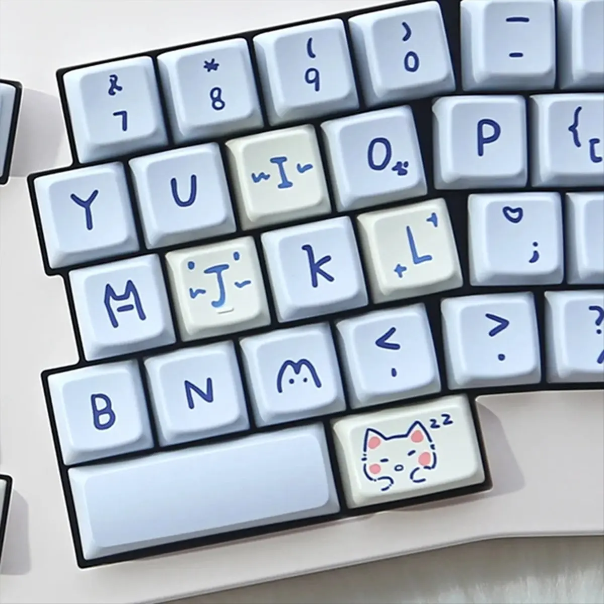 

【КУПОН!】148 клавиш MDA колпачки для клавиш Meow Meow Theme PBT односторонняя термосублимация для переключателя MX подходит для клавиатуры 61/68/87/96/104/108