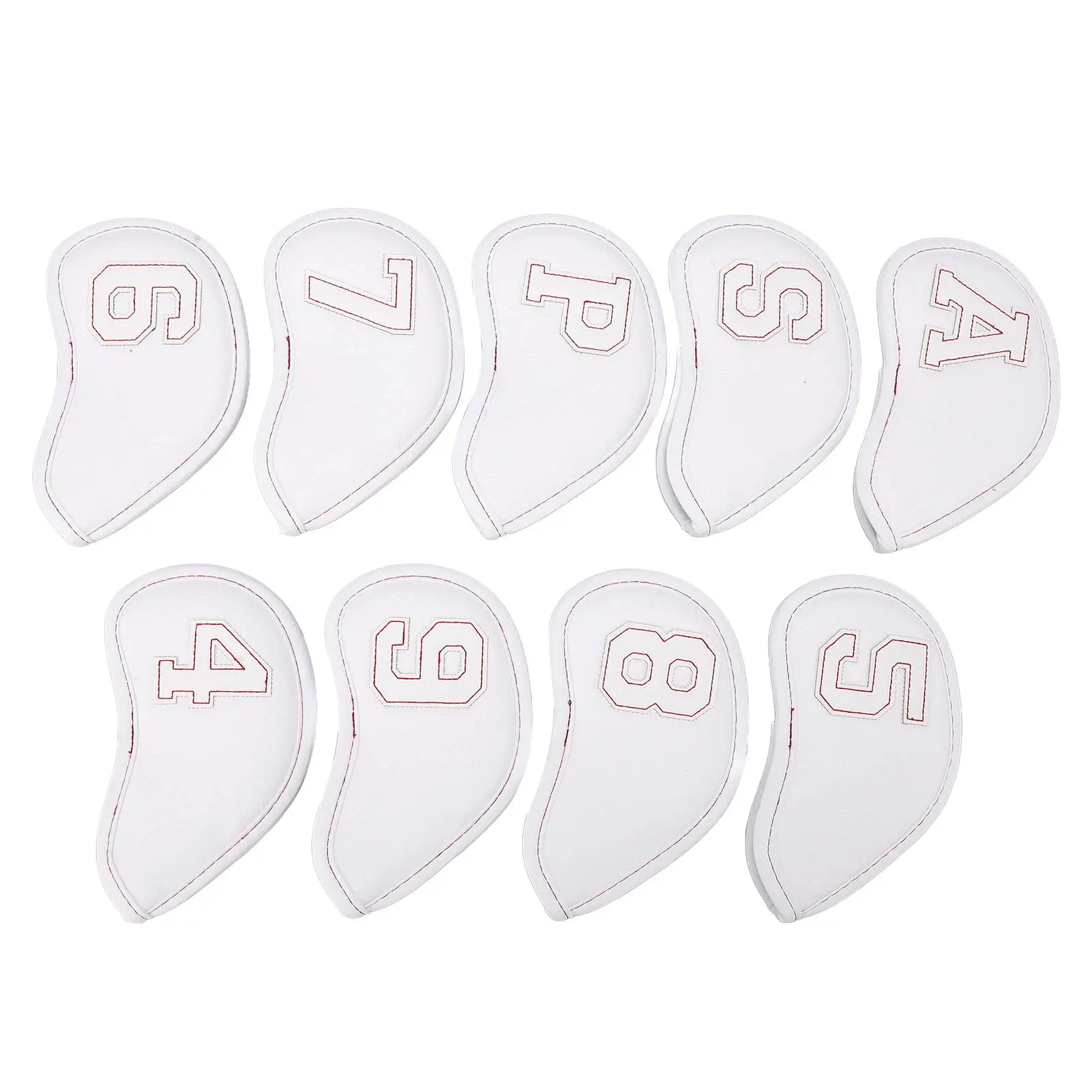 9Pcs Iron Head Covers: Waterproof & Sunscreen, Big Figures Protective Sleeves