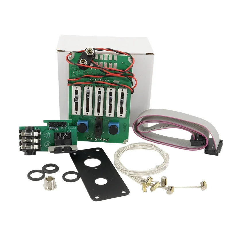 5-Band EQ Acoustic Guitar Preamp Kit  Piezo Transducer Pickup Volume Tone Control Precise Tone Shaping System