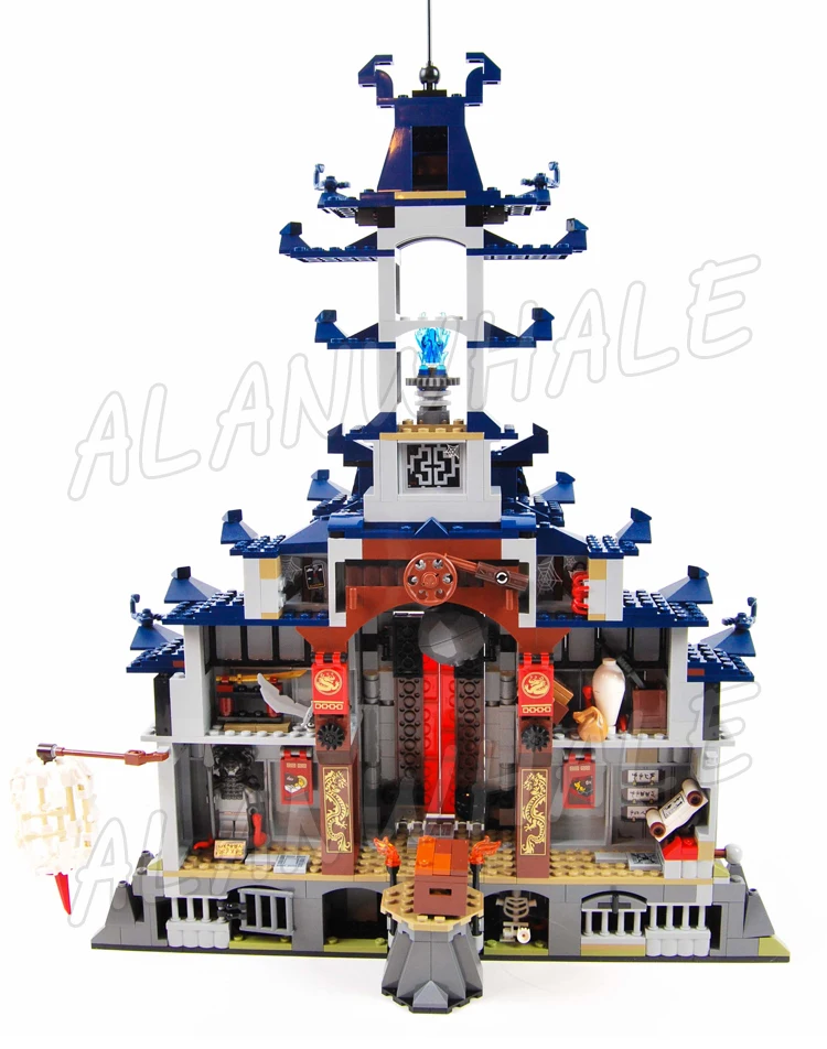 1449pcs Shinobi Temple of the Ultimate Weapon Trapdoor Function Jungle guardian 10722 Building Block Toys Compatible With Model