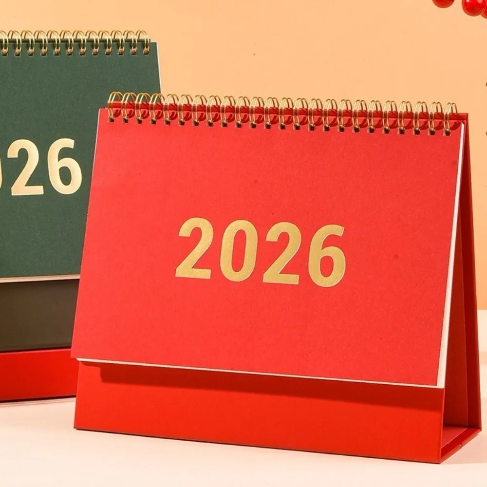 

Portable Premium Paper 2026 Desktop Calendar Stable Base Writable Memo Daily Planner Standing Table Planner Home Decor