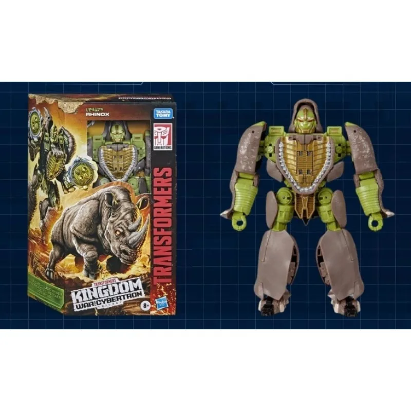Rhinox 액션 피규어 트랜스포머 창의력 데스크탑 18cm 액션 피규어 모델 장난감 생일 선물