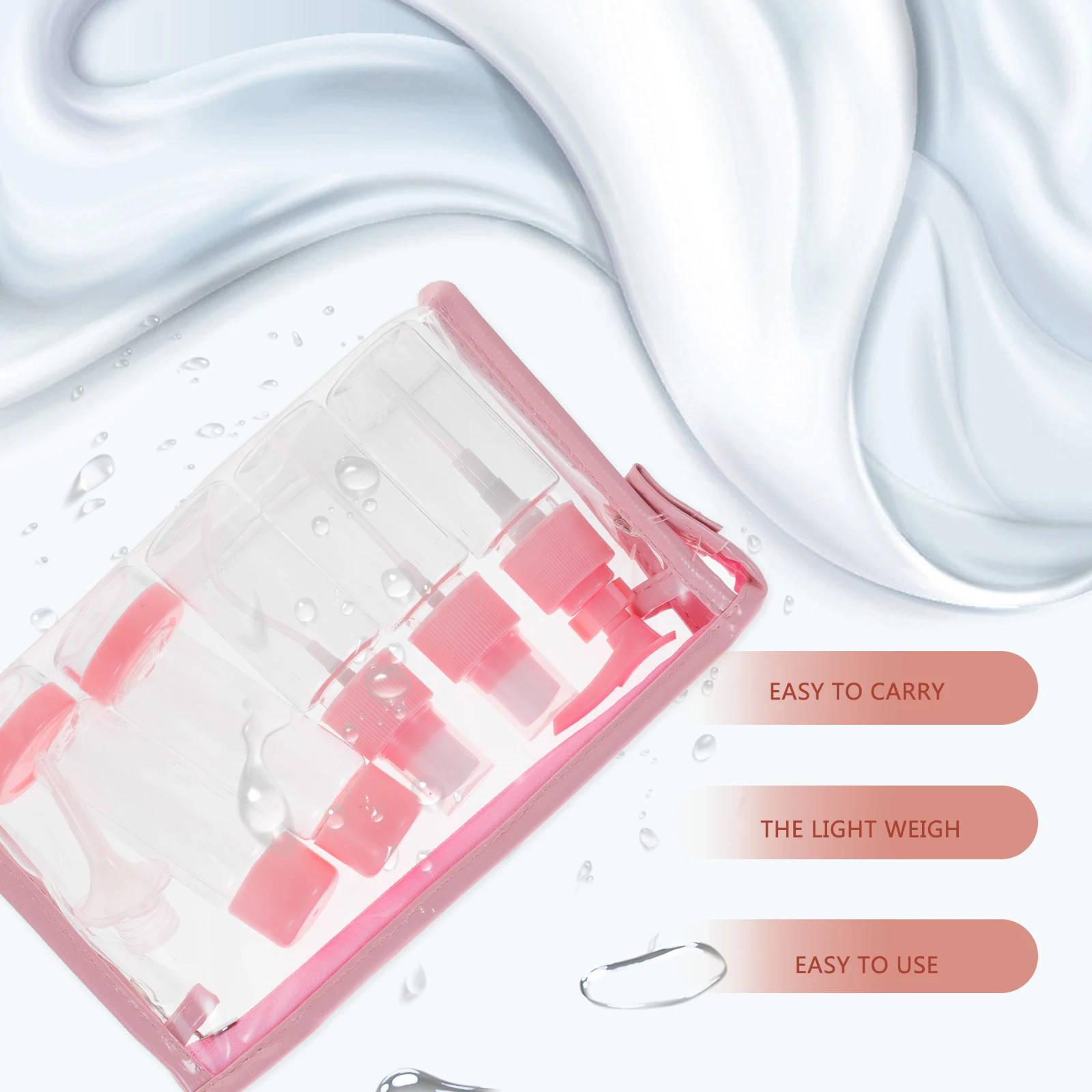 

Travel Bottle Kit 50ml Shampoo Containers Lotion Bottles Sample Spray Gym Hotel Travel Accessories Storage Solutions