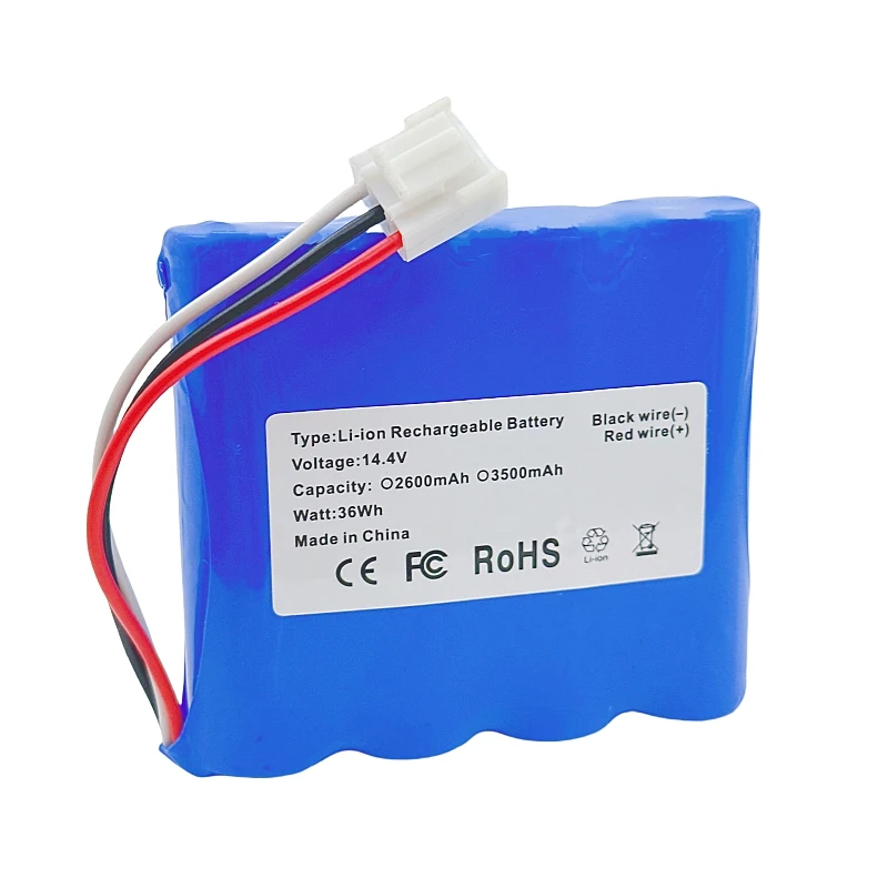 14.4V 14.8V 2600mAh 3500mAh 18650 4S1P Rechargeable Li-ion Battery Pack For Electrocardiograph EDAN HY-LB-102 SE-600 SE-1200