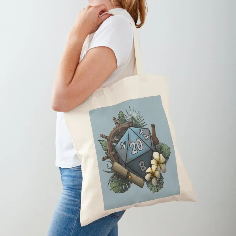 

Seafaring D20 - Tabletop Gaming Dice Tote Bag Cloth bags shopper bag woman bag for beach shopper bags