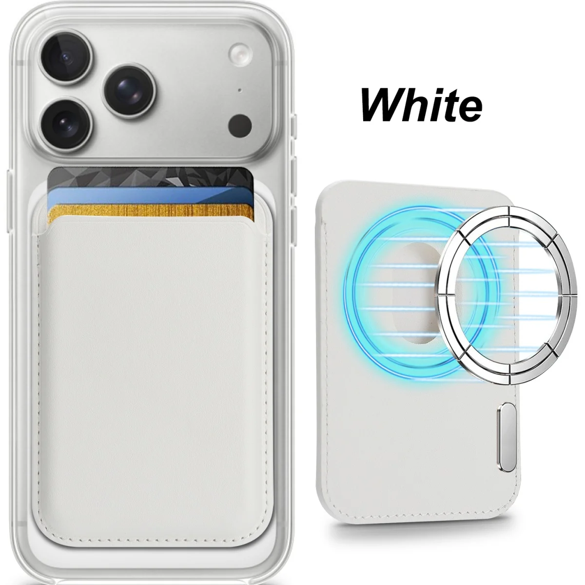 Leder-Brieftasche Kartenhalter Hülle für Mobiltelefone iPhone 18 17 16 15 14 13 12 11 Pro Max Samsung S26 S25 S24 für MagSafe-kompatibel – Detail 27
