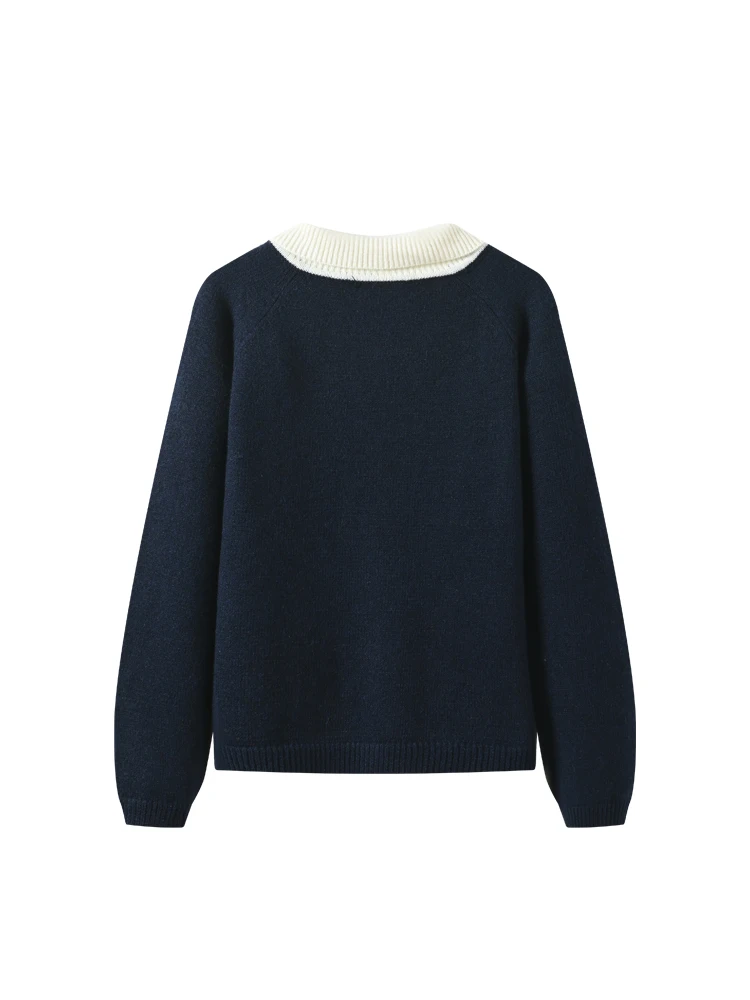 Cara CLUB plus Size Ne Long Sve Sweater Rajutan Wanita Longgar Fit Musim Gugur Atasan Modis Plus Size Inner Wear