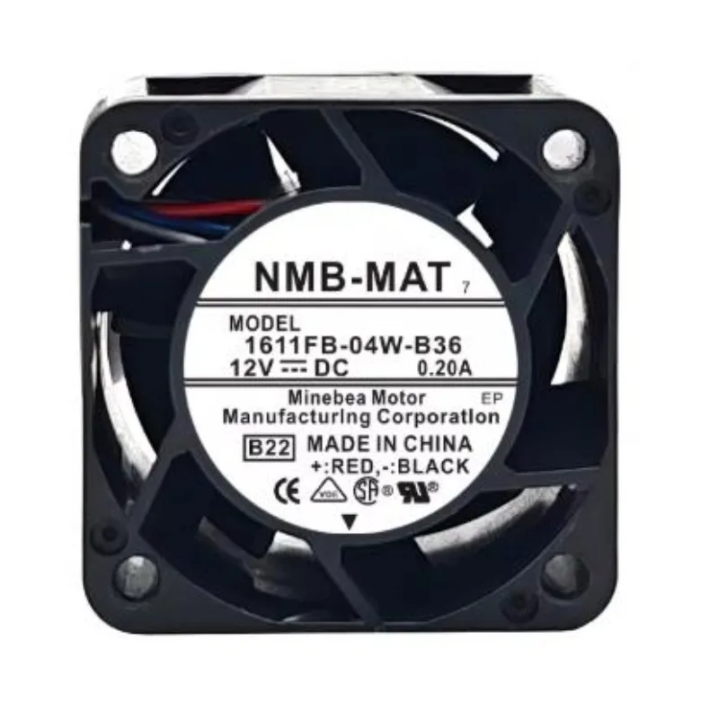 New Cooler Fan for NMB 1611FB-04W-B36/46/56/66 4028 12V 0.2A 0.33A 0.66A 0.88A 4CM Server Cooling Fan 40x40x28mm