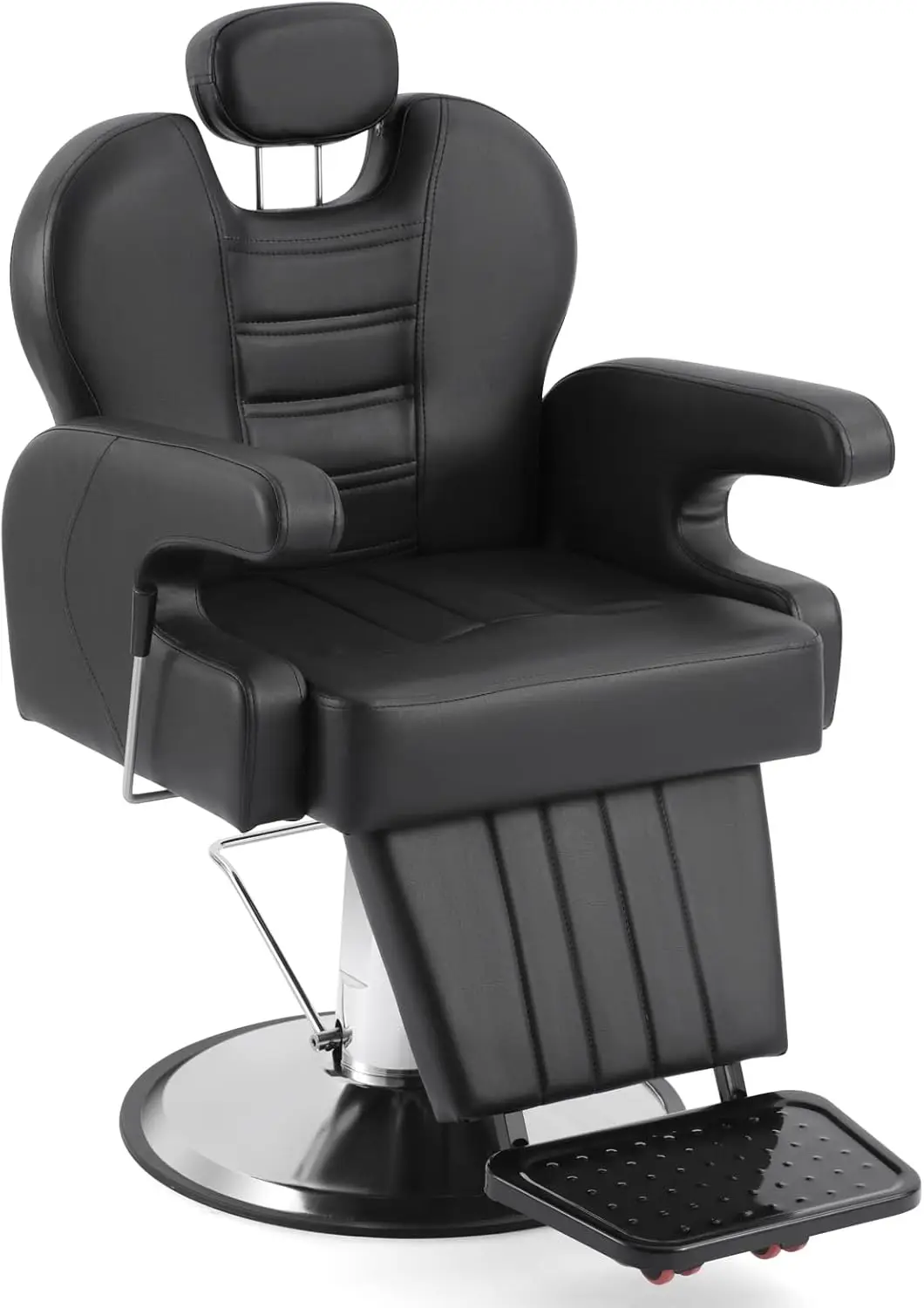 

Barber Chair 360 Degree Swivel with Adjustable Headrest Wide Seat Shampoo Spa Beauty Equipment for Hair Stylist
